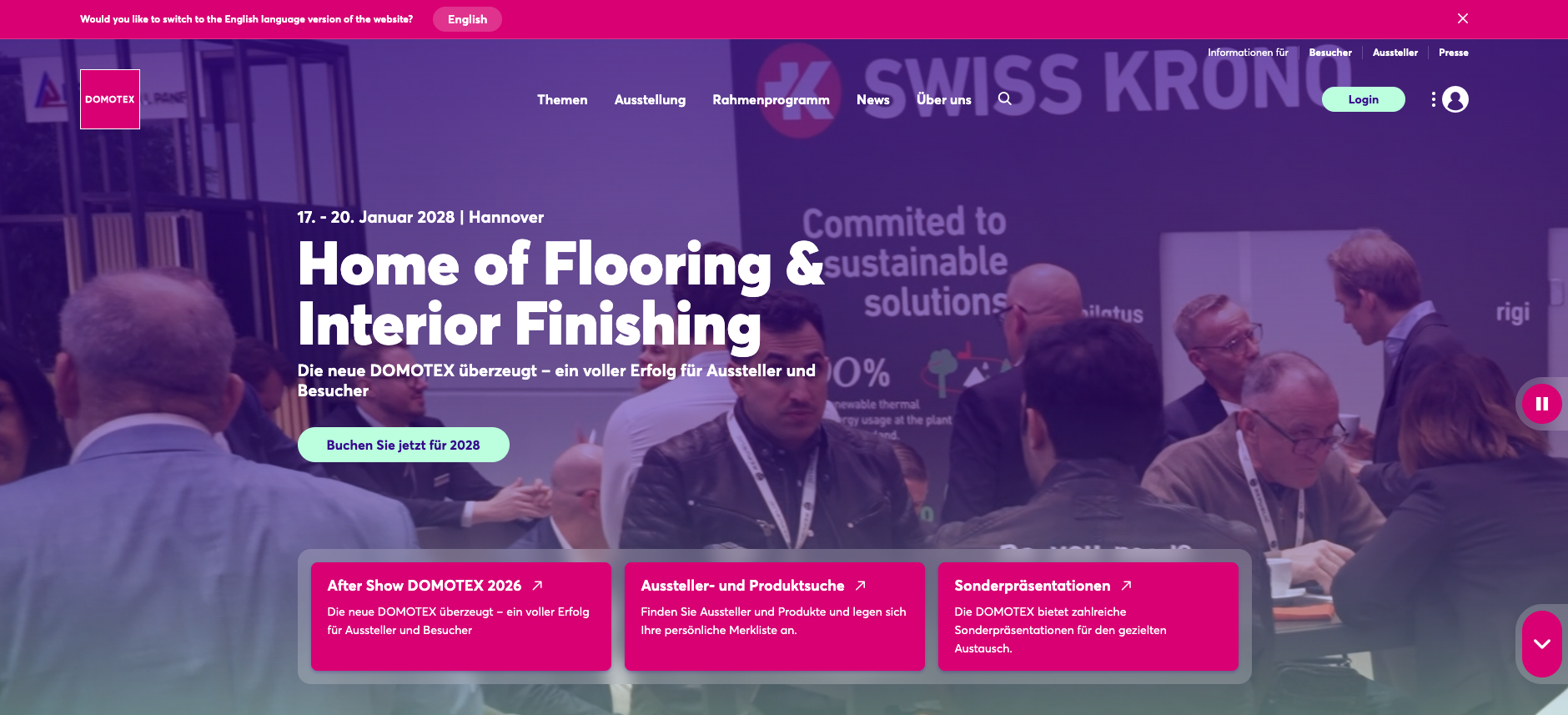 DOMOTEX Hannover 2027